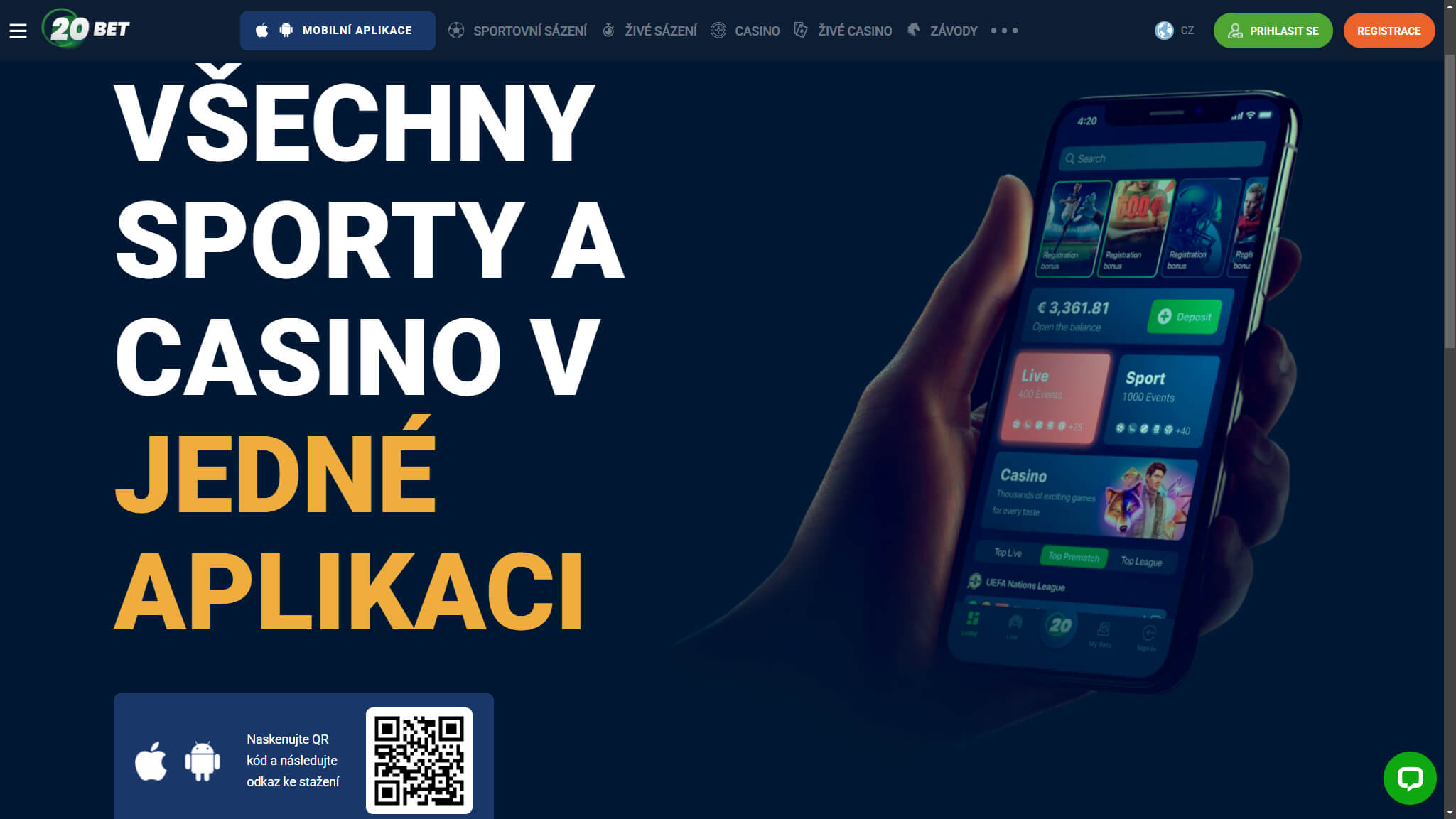 20Bet Bookmaker App in Czech Republic