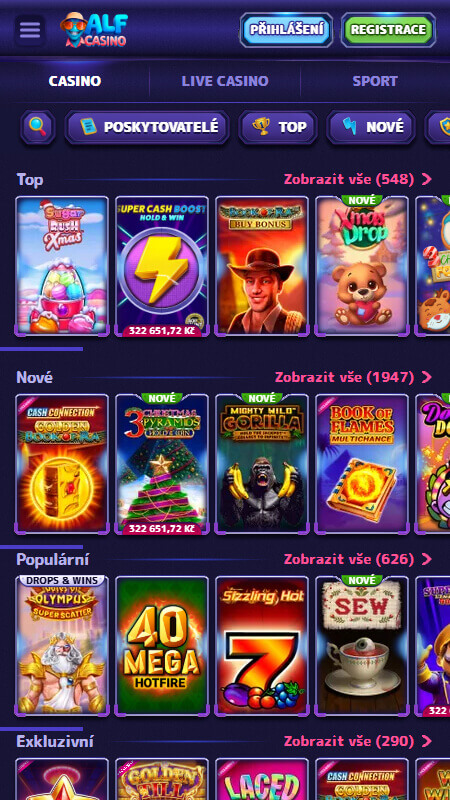 AlfCasino games
