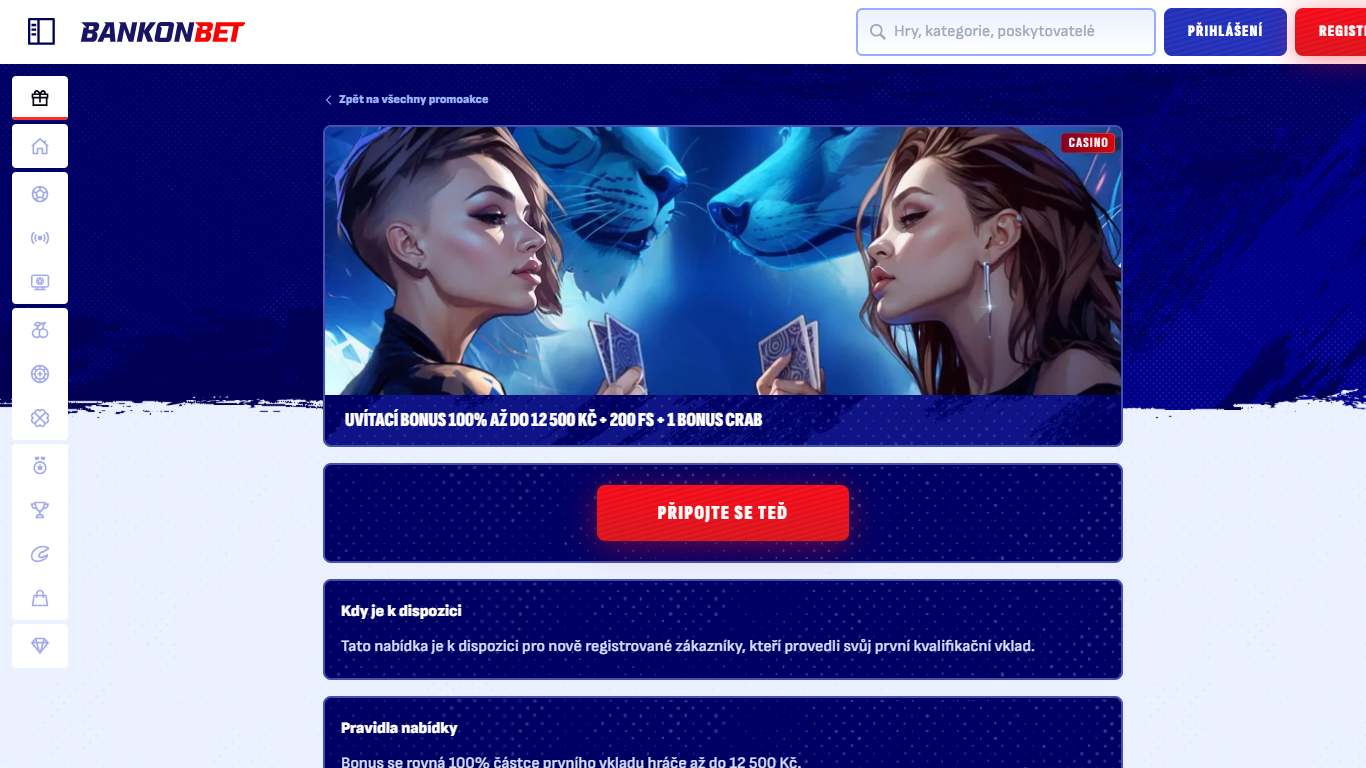 Bankonbet Casino Welcome Bonus Czech