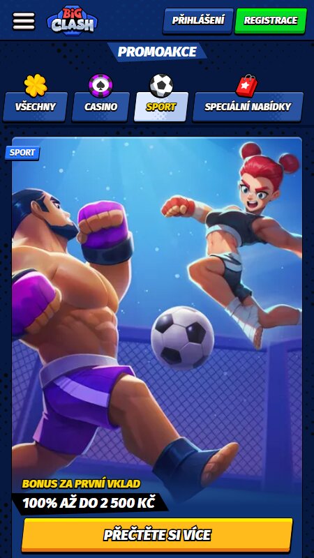 BigClash bookmaker sport bonus
