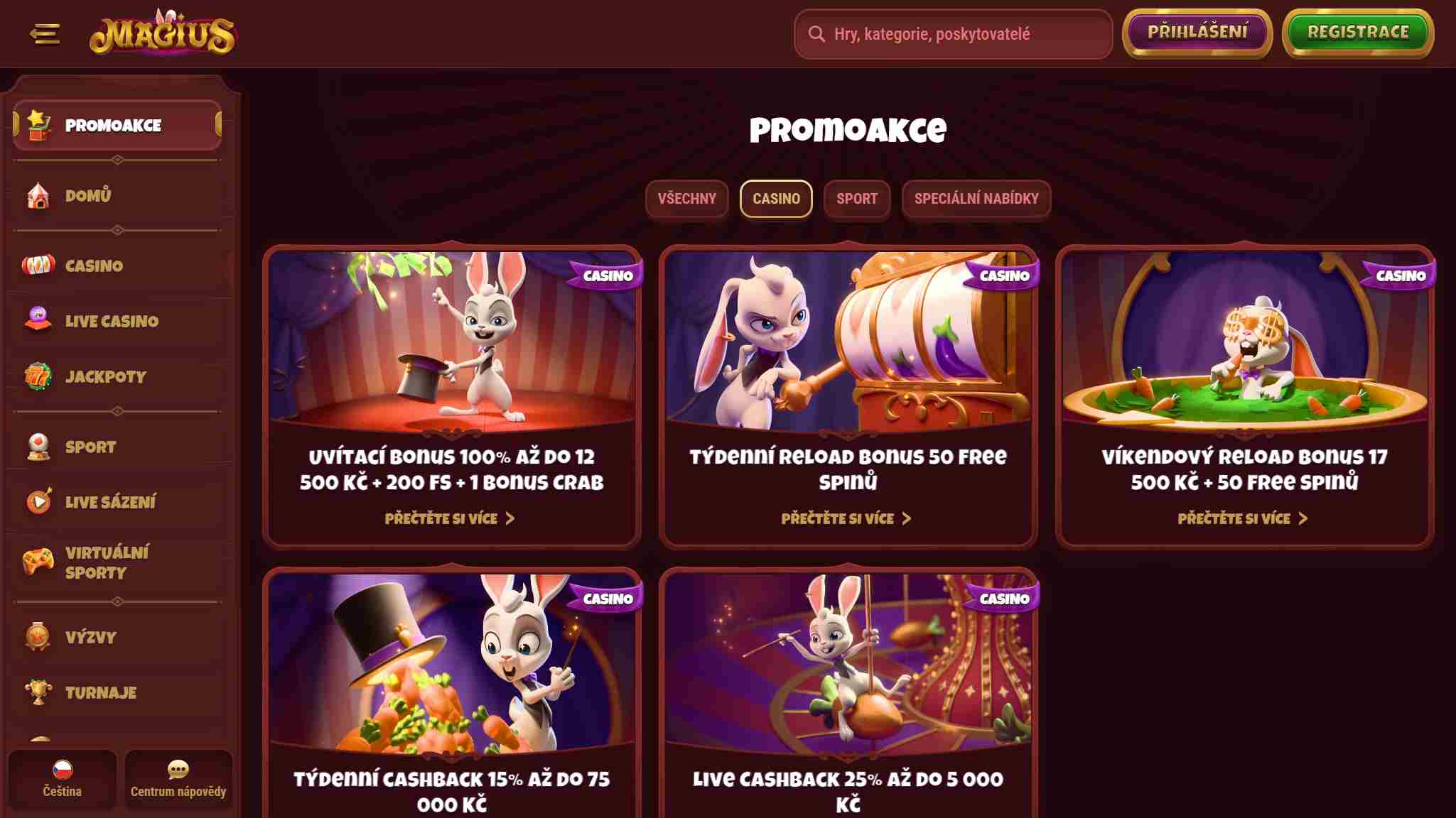 bonus casino magius sazkovekancelare