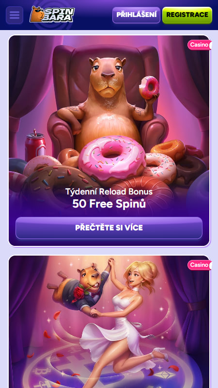 Bonusy a promo akce v casinu Spinbara