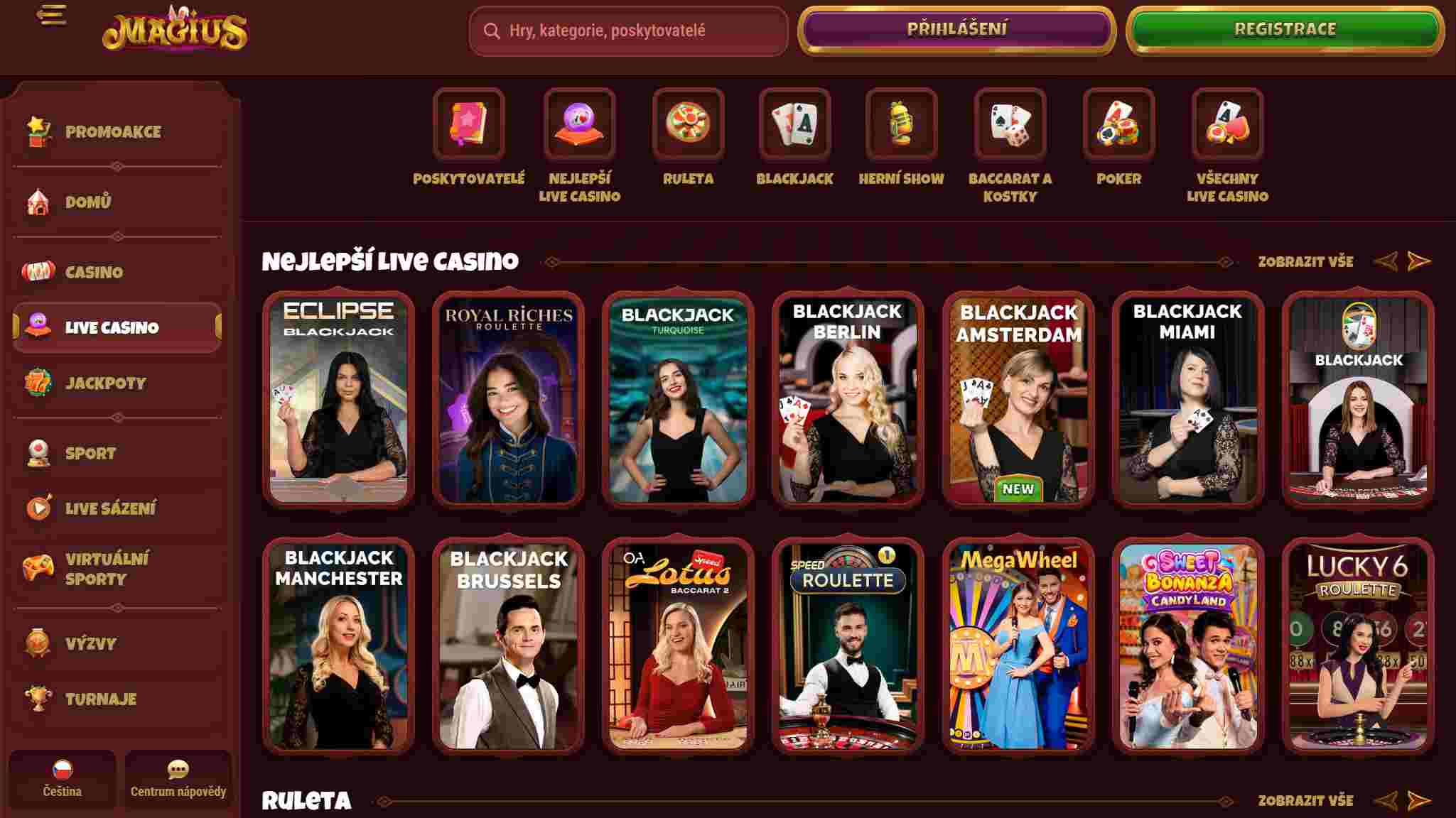 casino live magius sazkovekancelare