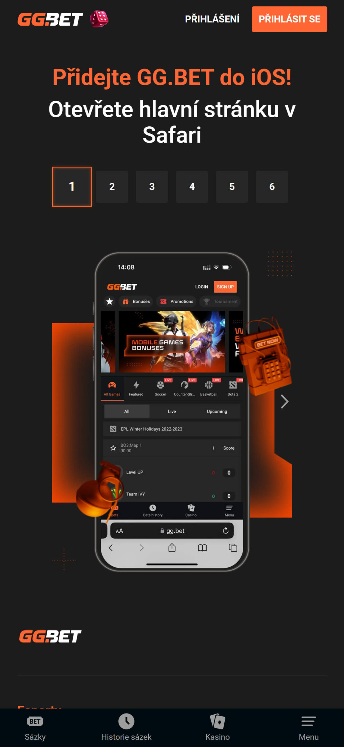 GG.bet Bookmaker App in Czech Republic (mobile)