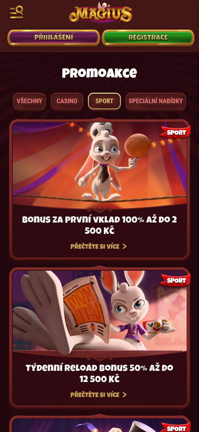 mob bonus sport magius sazkovekancelare