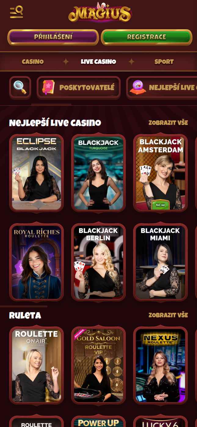 mob live casino magius sazkovekancelare
