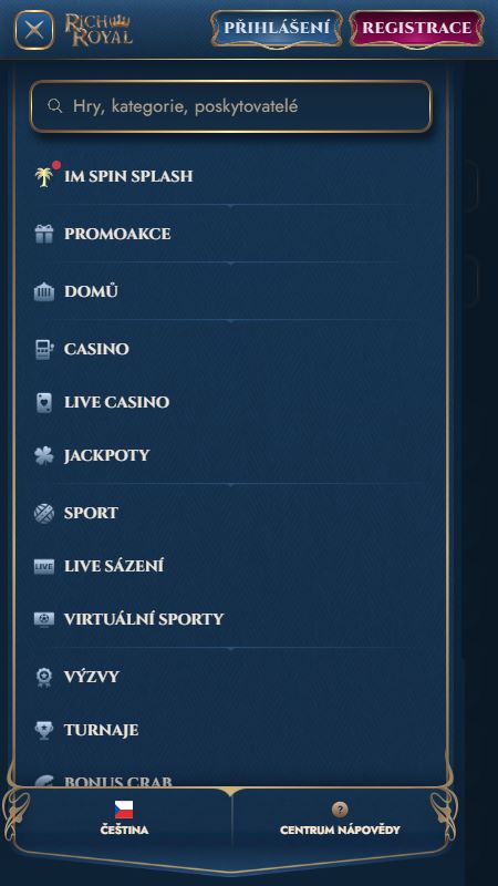 Navigační Menu