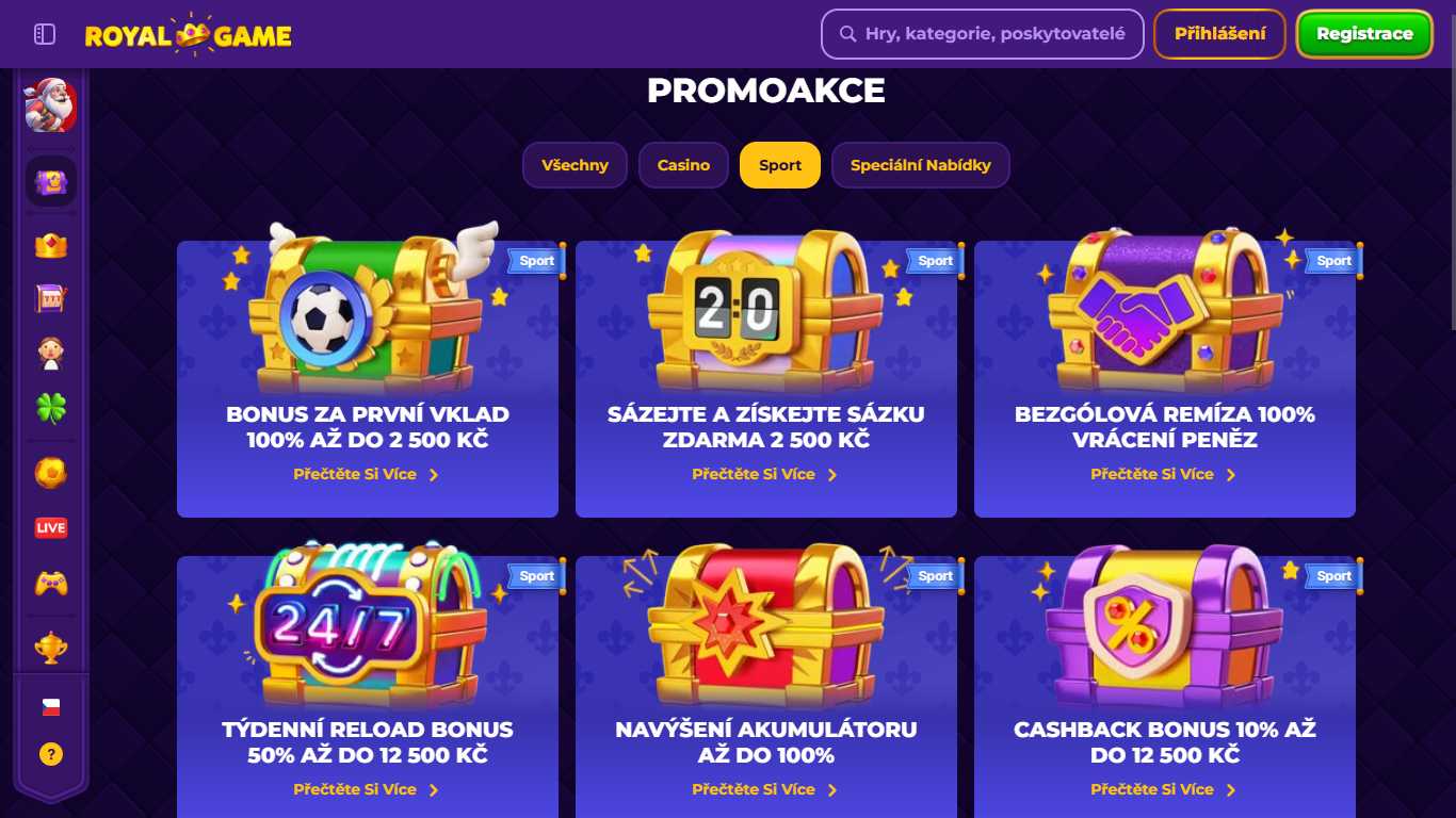 Royal Game Bookmaker Sport Betting Bonuses