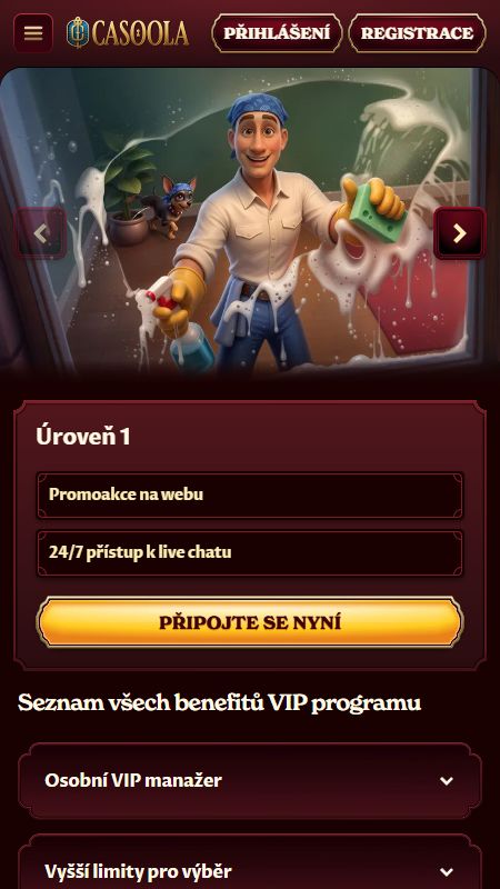 VIP sekce Casoola