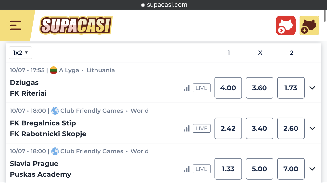 Supa Casi Sport, sazkovekancelare.tv