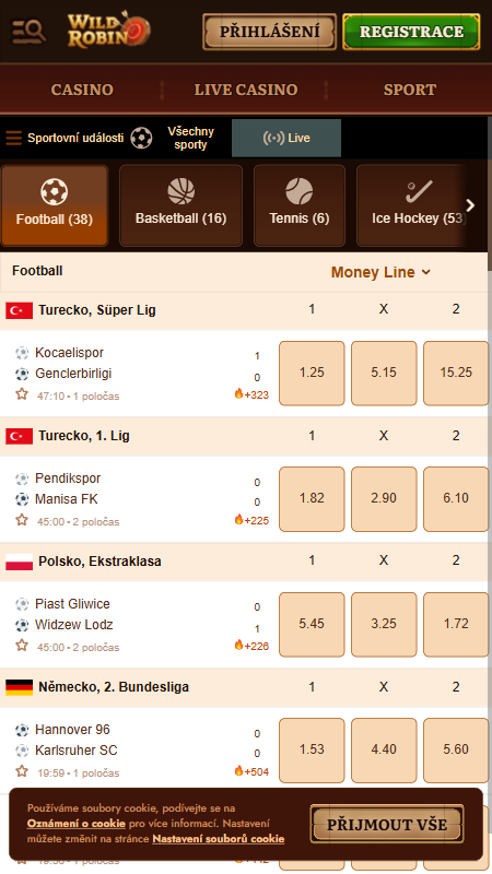 Wildrobin Sport Live