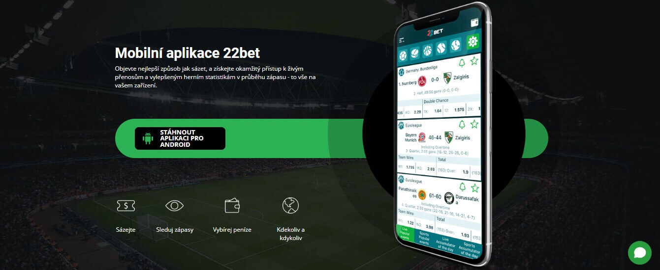 22Bet Mobile app, sazkovekancelare.tv
