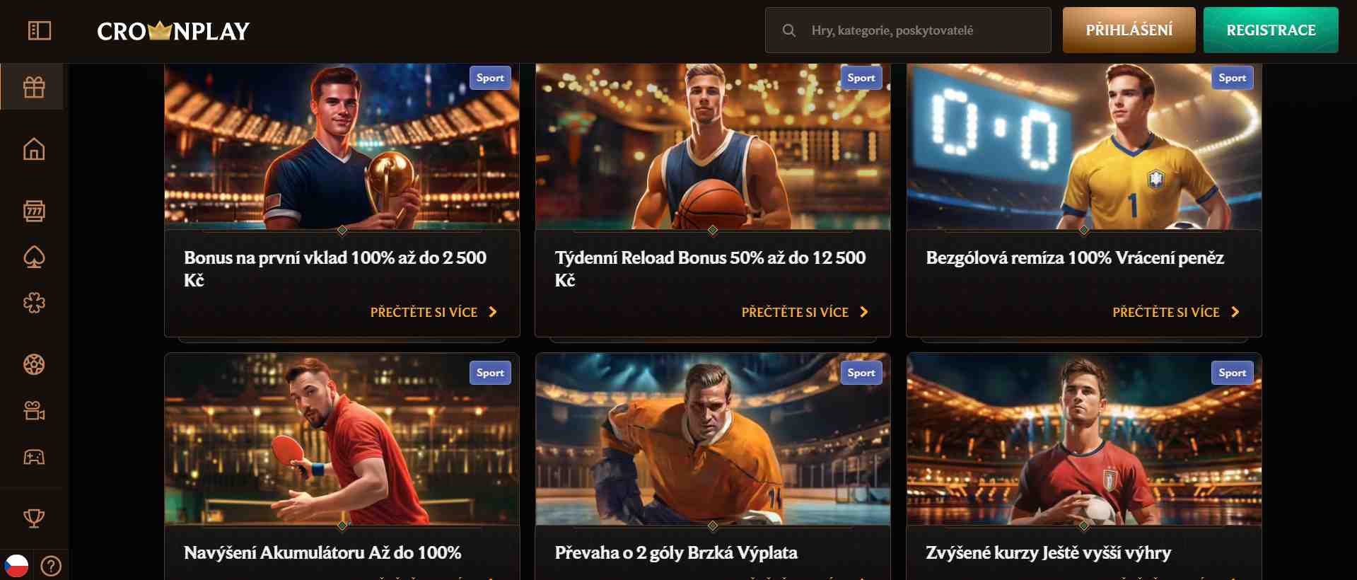 Bonusy a promo akce v CrownPlay