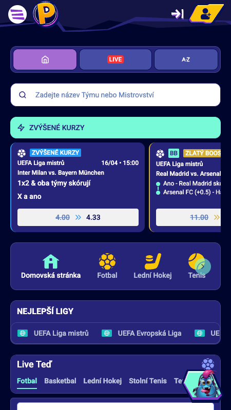 Mobilní aplikace MrPacho pro Android