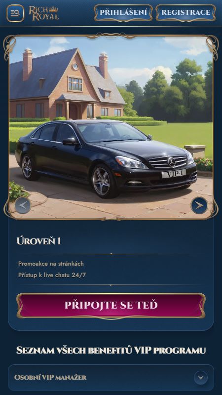VIP sekce RichRoyal