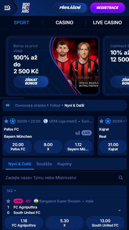 Boomerang bet bookmaker World Cup