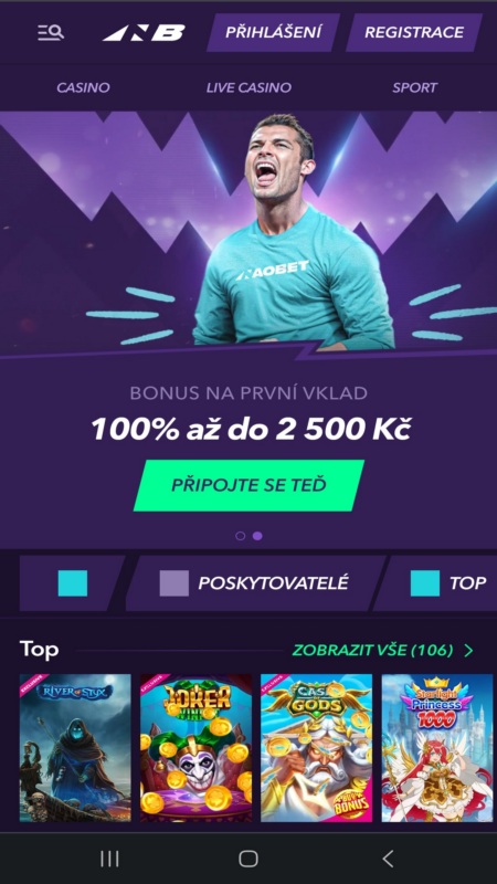 Mobilní aplikace Naobet