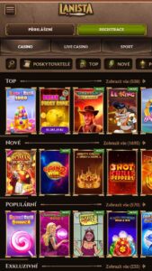 Online kasinové hry Lanista