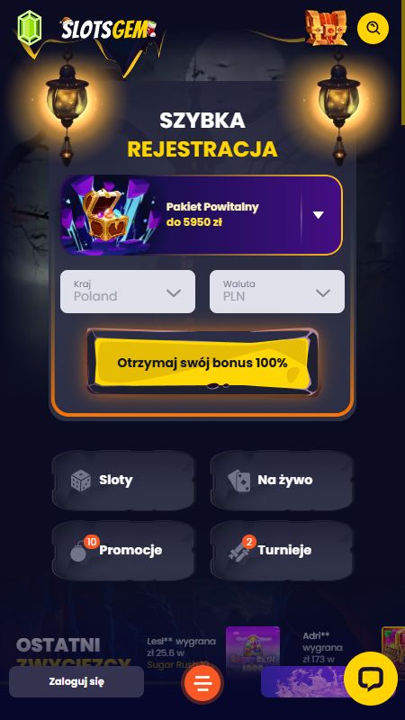 Domovská stránka online Slotsgem