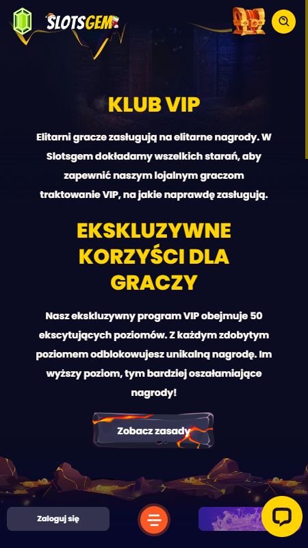 VIP sekce Slotsgem
