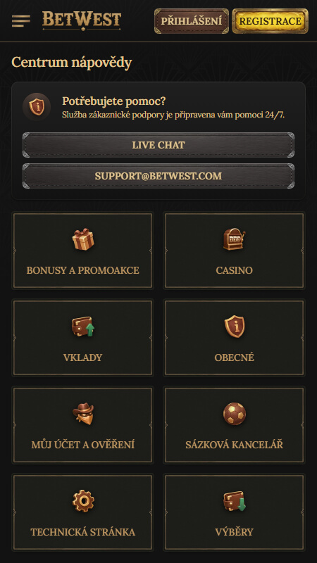Betwest Technická Podpora