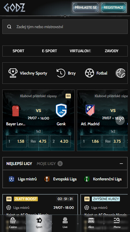 Godz Sázení na sporty